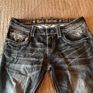 Rock Revival Men's Dark Gray Jeans
